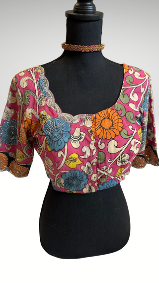 Pure hand painted pen kalamkari blouses