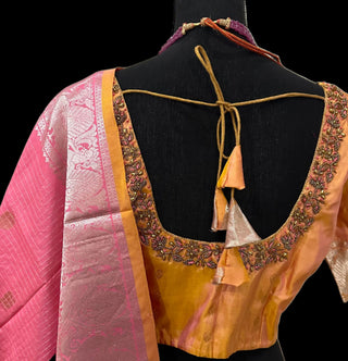 saree with stitched blouse usa