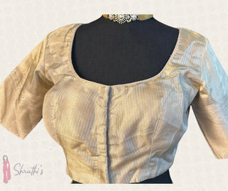 Gold Tissue pure zari Kota gold  zari Blouse  Readymade Blouse with Ready to Ship Online USA