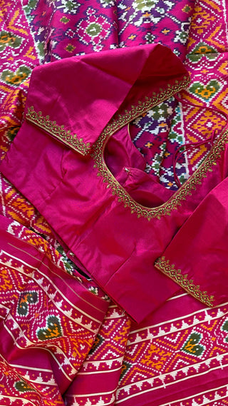 Ikat silk saree
