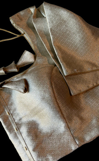 cream brocade blouse online shopping usa