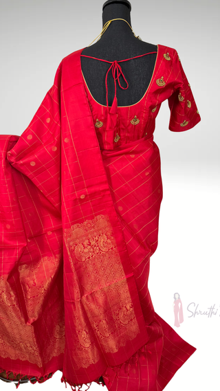 Pure soft silk Red silk saree online usa Pastel soft silk saree usa