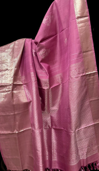 pink silverzari kanjivaram saree usa