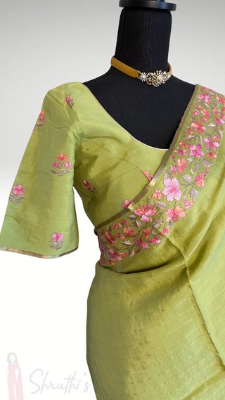 Pure Brocade pastel crepe high Gsm Mysore Soft Silk Saree beautiful embroidered saree Indian Wedding & Bridal Silk Saree ready to ship for bridal silk