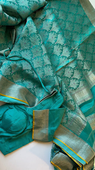 turquoise color saree online usa 