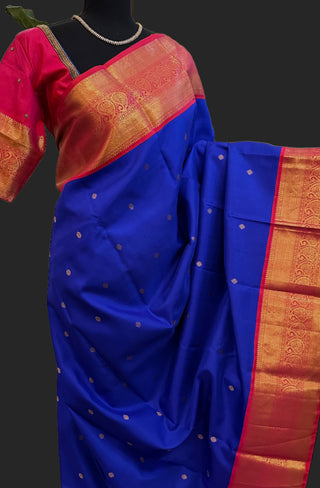 Blue kanchi kanjivaram silk saree online usa pure kanchi traditional pattu saree muhurtam saree bridal kalyana pattu usa wedding south indian traditional pure silk saree with stitched blouse aari embroidery muhurtam look blouse kalyana pattu pelli kuthuru saree blue saree 