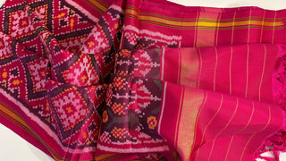 Patan patola duppatta silk duppatta online USA pure silk duppatta ready to ship USA 