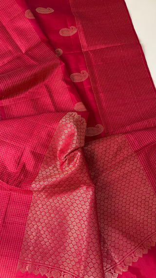 Pure Soft Silk Saree red chili 🌶️ Red  silk saree with embroidered  Stitched Blouse Indian handloom wedding pattu Saree Online USA Ready to Ship Saree Online USA Easy Drape