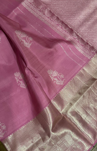 pure silver zari pattu saree online usa  pink silver zari saree  usa