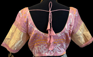 pastel silk blouse online usa bandhini blouse usa