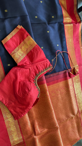 Pure kanjivaram pattu saree Indian wedding muhurtam silk saree onlinne USA  Dark Violet to Chili red 🌶️  Navalpazham body kanjivaram easy drape pure zari silk saree