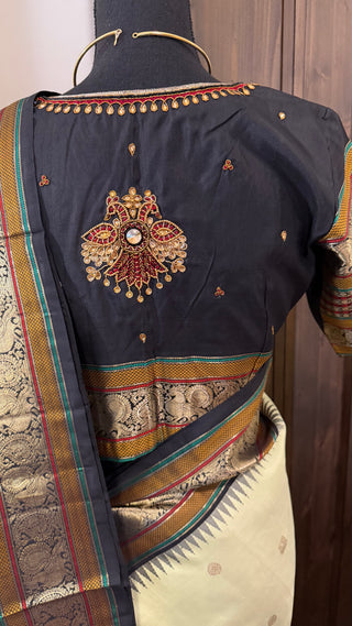 Handloom kanjivaram Beautiful kanchi pattu saree fine weave kanchi pattu bridal vintage revival