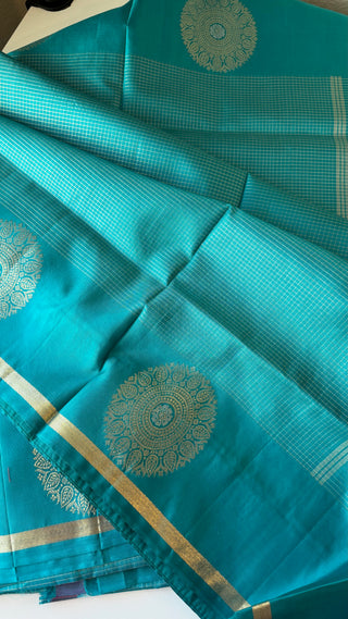 Handloom kanjivaram with unstitched blouse Beautiful muthu kattam kanchi pattu saree fine weave kanchi pattu bridal vintage revival