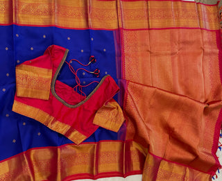 Blue kanchi kanjivaram silk saree online usa pure kanchi traditional pattu saree muhurtam saree bridal kalyana pattu usa wedding south indian traditional pure silk saree with stitched blouse aari embroidery muhurtam look blouse kalyana pattu pelli kuthuru saree blue saree 