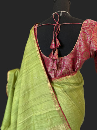 tussar jute silk saree online usa