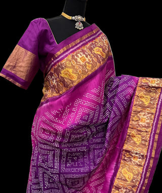 purple patola silk saree online usa