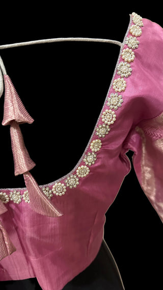 Carnation Pink kanjivaram saree online usa