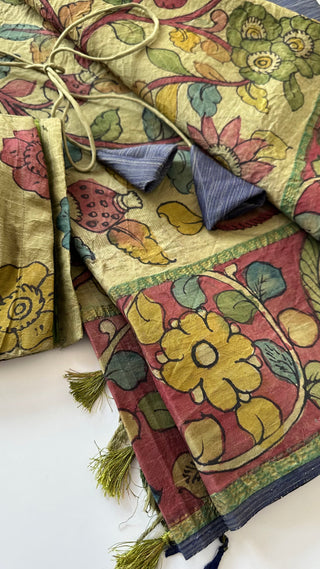 Pen kalamkari saree online usa 