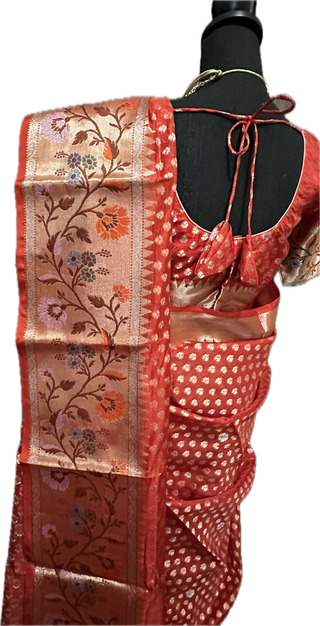 Zari Kota lehenga with stitched blouse