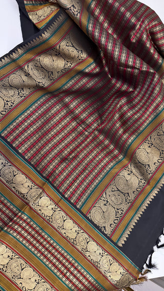 Handloom kanjivaram Beautiful kanchi pattu saree fine weave kanchi pattu bridal vintage revival