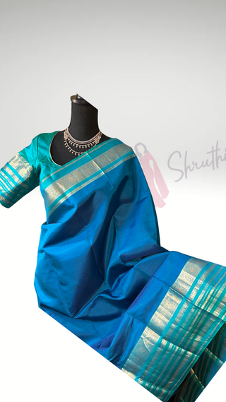 Pure Kanjivaram Handloom pure silk Handloom silk saree pure zari  Muhurtam Wedding Saree with ready to wear ship Blouse Online USA