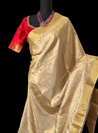 beige soft silk saree usa