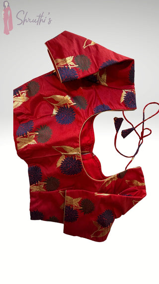 Red brocade silk blouse stitched blouse online usa silk blouses ready to wear online shopping blouse online