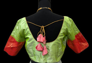 Green paithani pure  zari blouse online usa