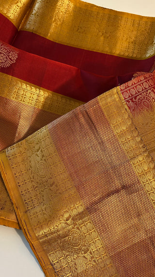 Pure Soft Silk Saree beautiful Red Indian Wedding & Bridal Silk Saree ready to ship for bride