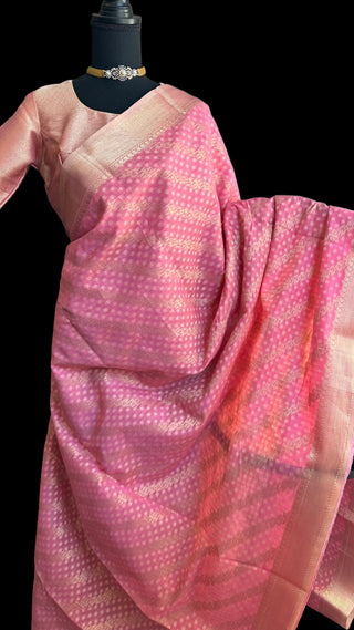Beneras silk saree USA pastel silk saree peach saree online USA 