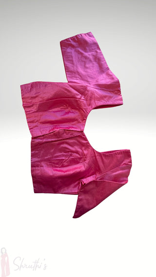 Pink plain silk blouse stitched blouse online usa silk blouses ready to wear online shopping blouse online