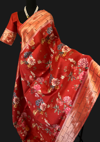 Pure paithani silk saree original paithani saree fusion saree usa pure red paithani saree triple muniya pure paithani saree usa