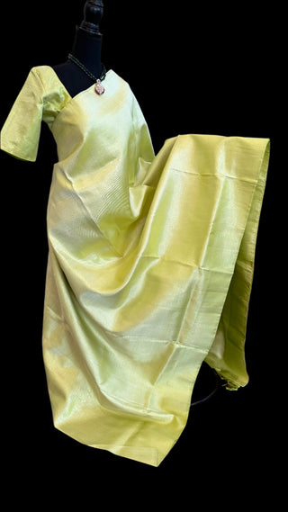 Pastel silver zari pure silk saree online usa pure pastel green silver zari kanjivaram silk saree