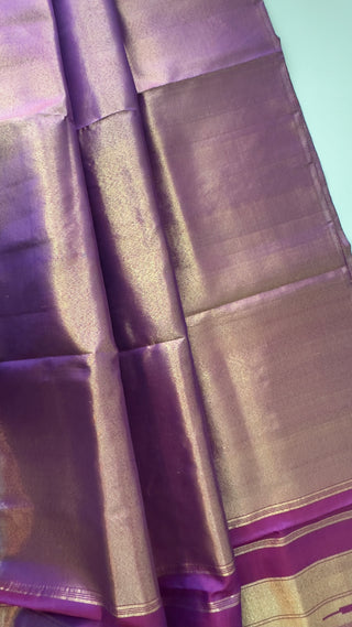 Purple Vadamalli color Handloom Kanjivaram Silk Saree with Embroidered Blouse – Wedding & Party Wear Saree Online USA