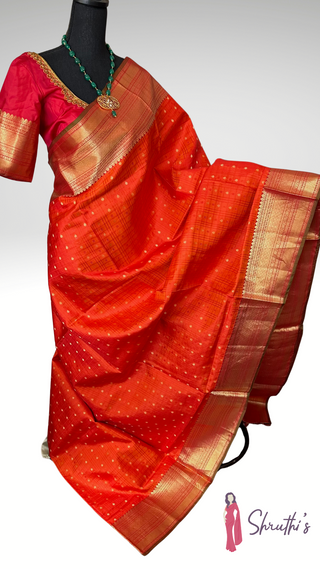 georgette beneras khaddi silk saree handwoven saree online with stitched blouse ready to ship indian wedding pooja wear 