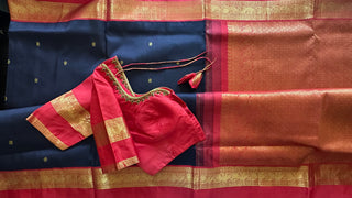 Pure kanjivaram pattu saree Indian wedding muhurtam silk saree onlinne USA  Dark Violet to Chili red 🌶️  Navalpazham body kanjivaram easy drape pure zari silk saree