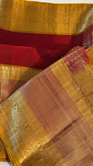Pure Soft Silk Saree beautiful Red Indian Wedding & Bridal Silk Saree ready to ship for bride