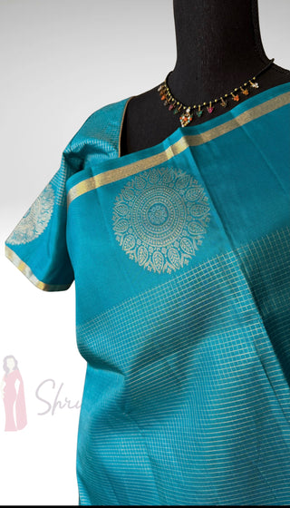 Handloom kanjivaram Beautiful muthu kattam kanchi pattu saree fine weave kanchi pattu bridal vintage revival