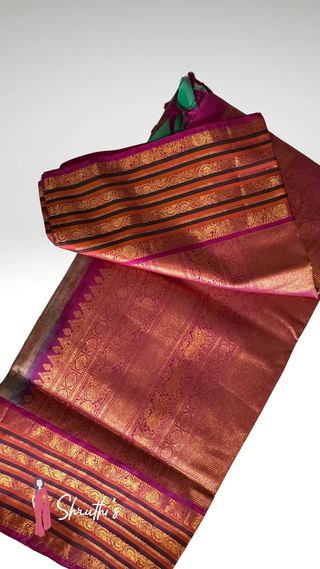 Green kanjivaram silk saree online usa pure zari high quallty indian wedding usa
