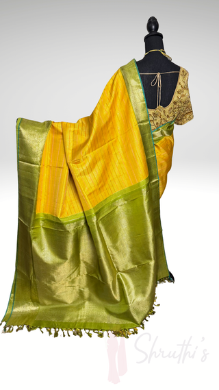 Pure twill kanjivaram silk saree online with two stitched blouse hand embroidered blouse  one of a kind elegant easy drape twill silk saree online shopping