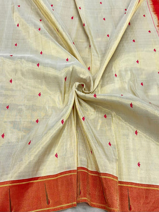 Tissue Paithani silk saree online usa paithani sarees usa comes with stitched blouse