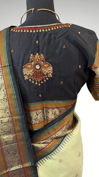 Handloom kanjivaram Beautiful kanchi pattu saree fine weave kanchi pattu bridal vintage revival
