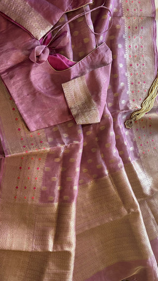 Beneras tissue silk saree Pure silk saree 
Easy drape silk saree Indian wedding saree