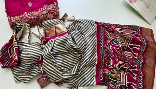 Pink lehenga ikat silk adult lehenga online usa