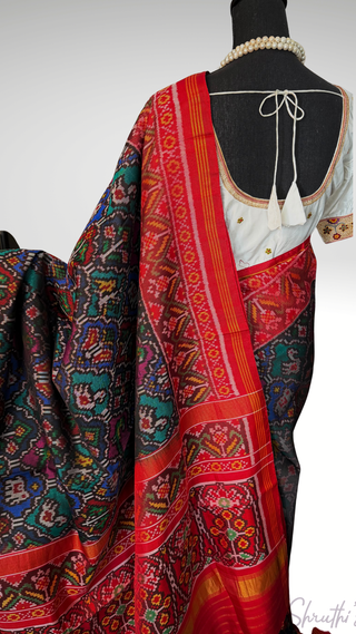 Luxury Red Patan Patola Pure Silk Saree