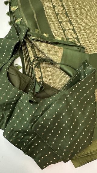 Banarasi Georgette saree with prestitched padded blouse lined for comfort