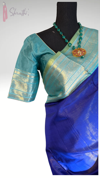 Blue vairaoosi pattu saree online usa indian wedding online usa 