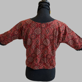 Pure Block Print Cotton Top Blouse – Indian Blouse Online USA