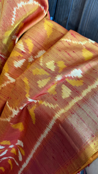 mustard gold patola saree usa