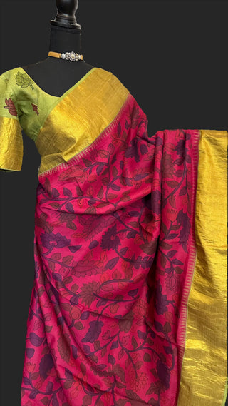 pen kalamkari kanchi pattu saree online usa 